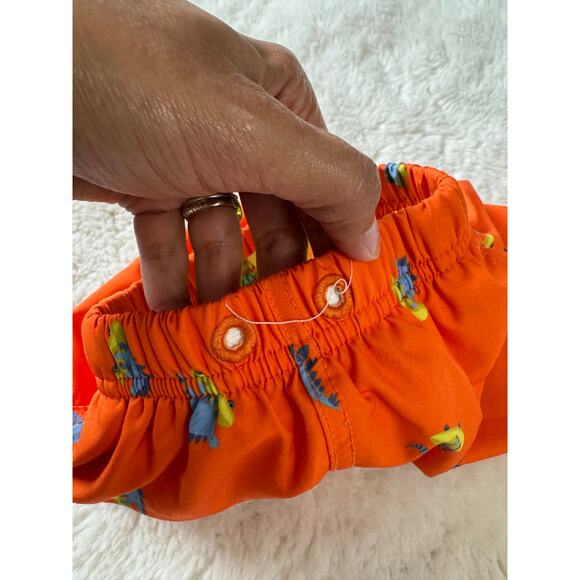 Milankerr Toddler Boys Swim Shorts 2T Orange Dinosaur Print - Picture 6 of 6
